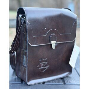 Original Hungarian Military PVC  Document Messenger Bag With Tag!